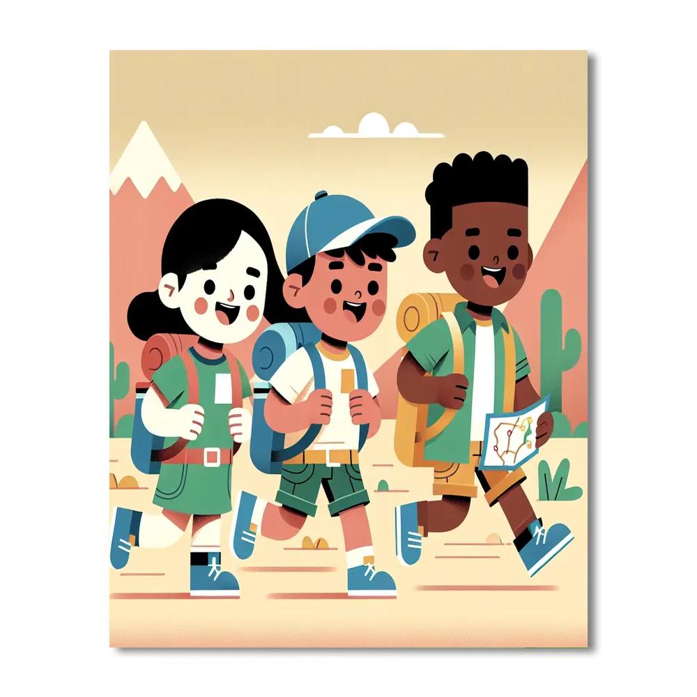 Eager Explorer Expedition Painting Number Kit