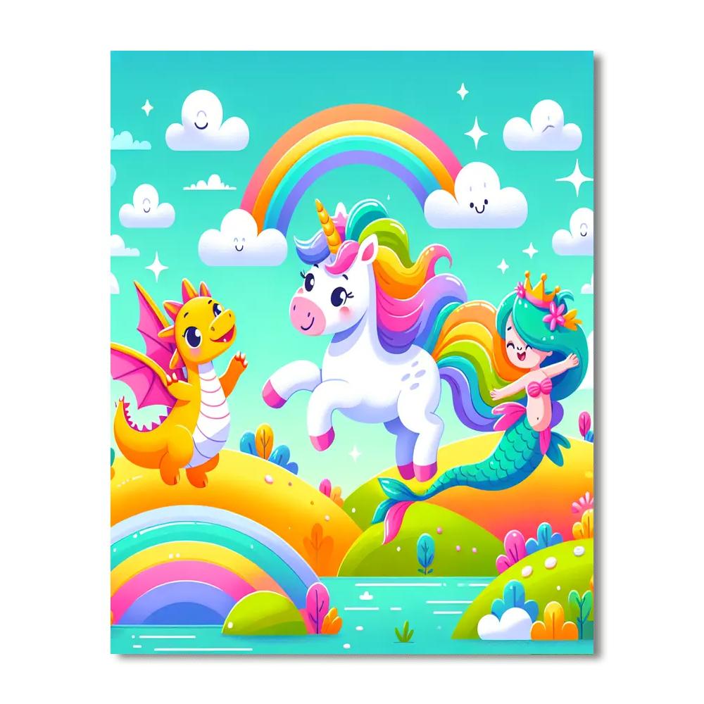 Enchanting Magical Creatures Painting Number Kit