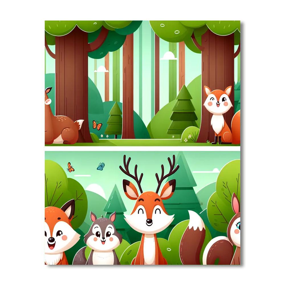 Secret Forest Kingdom Painting Number Kit