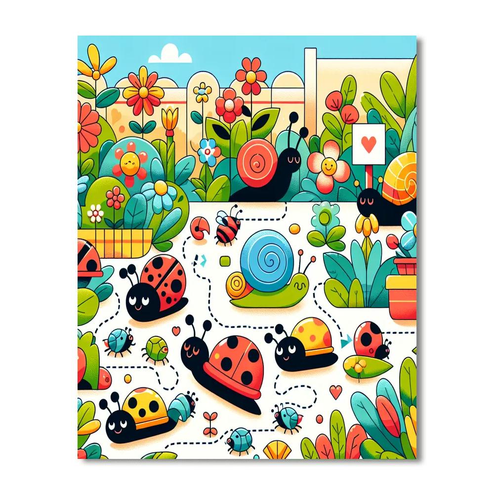 Petite Garden Parade Paint By Numbers Art