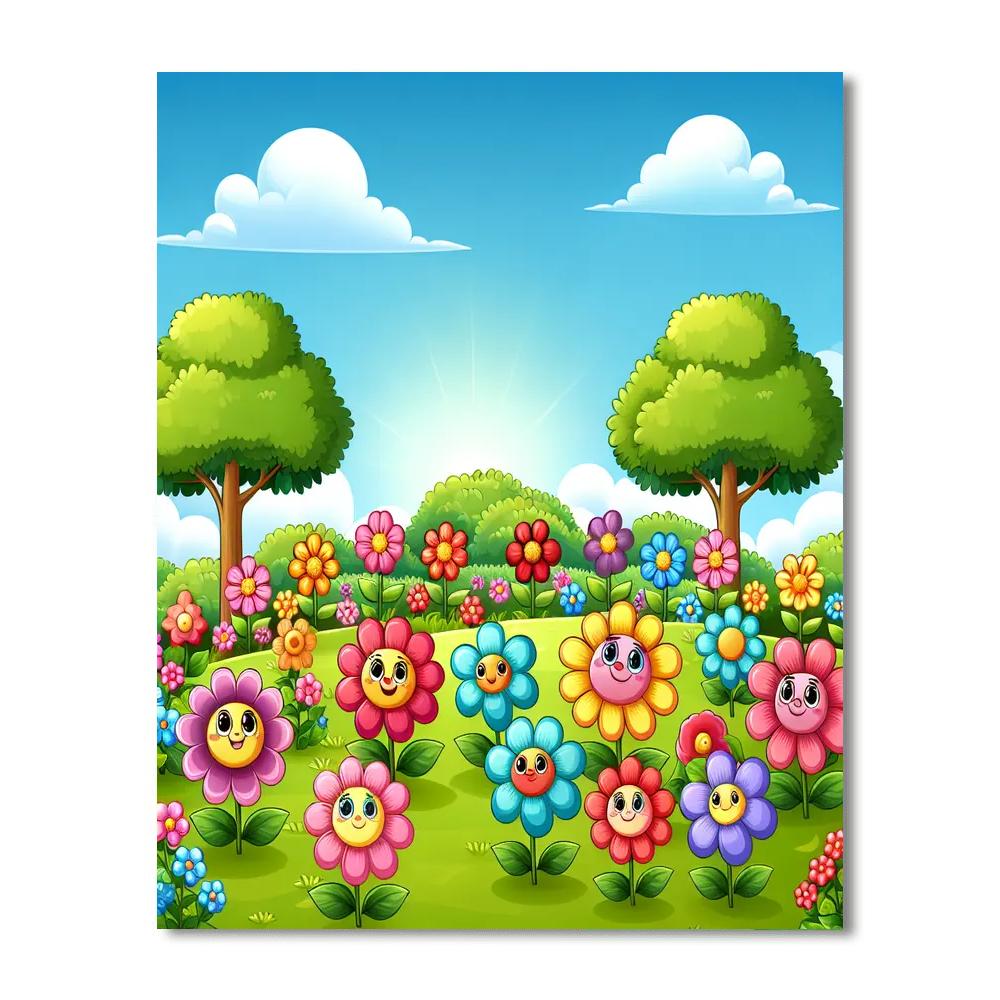 Gorgeous Garden Blooms Paint By Numbers Art