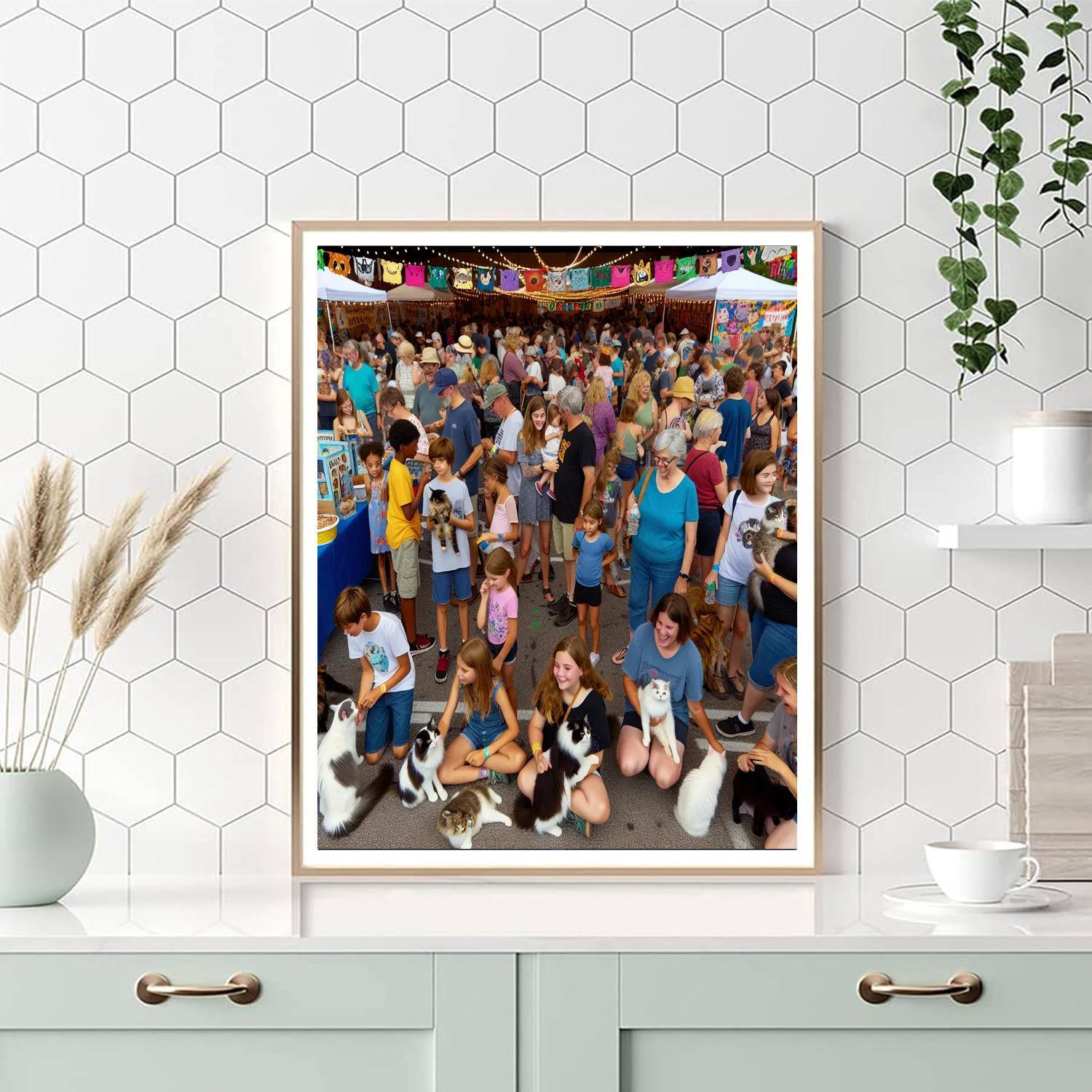 Karnival Kucing Painting Number Kit