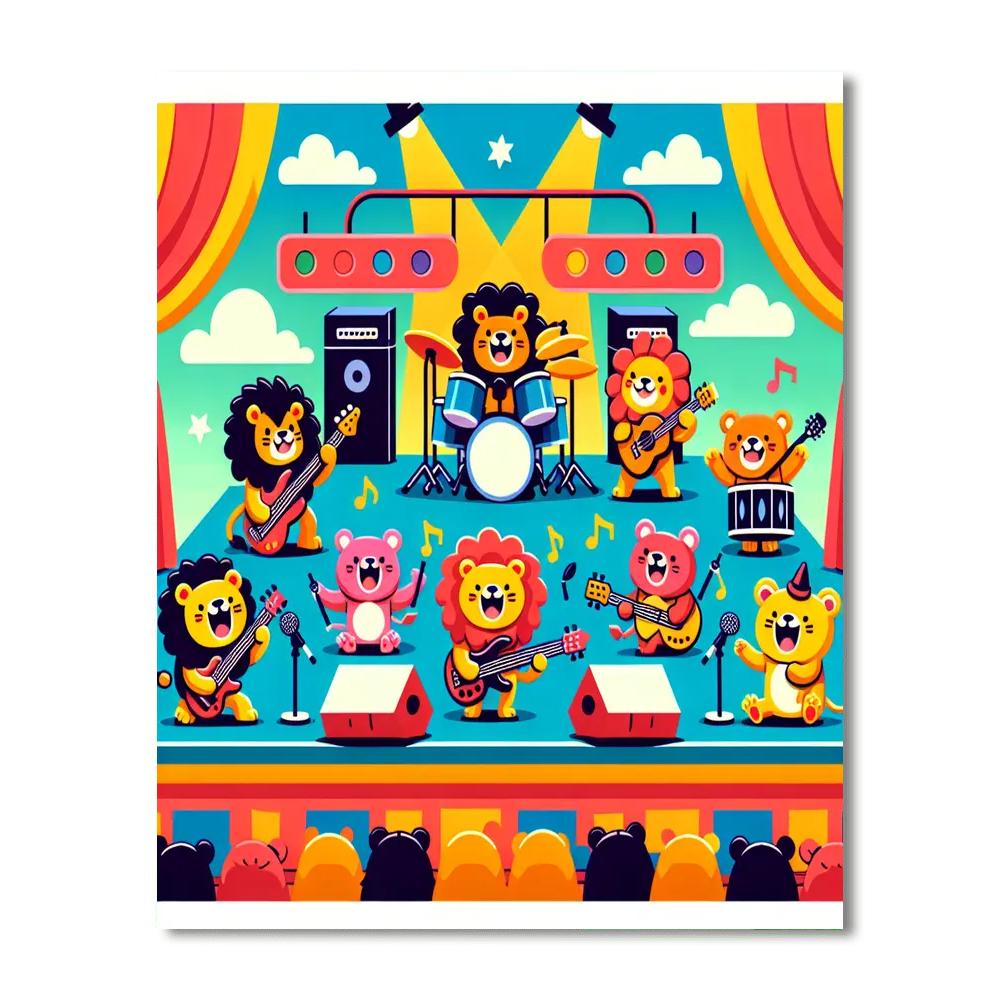 Rock Star Concert Paint By Numbers Art