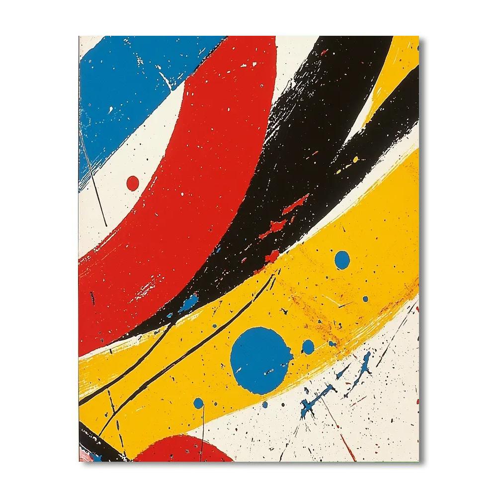 Joan Miró Inspired Flow Of Creativity  Painting Number Kit