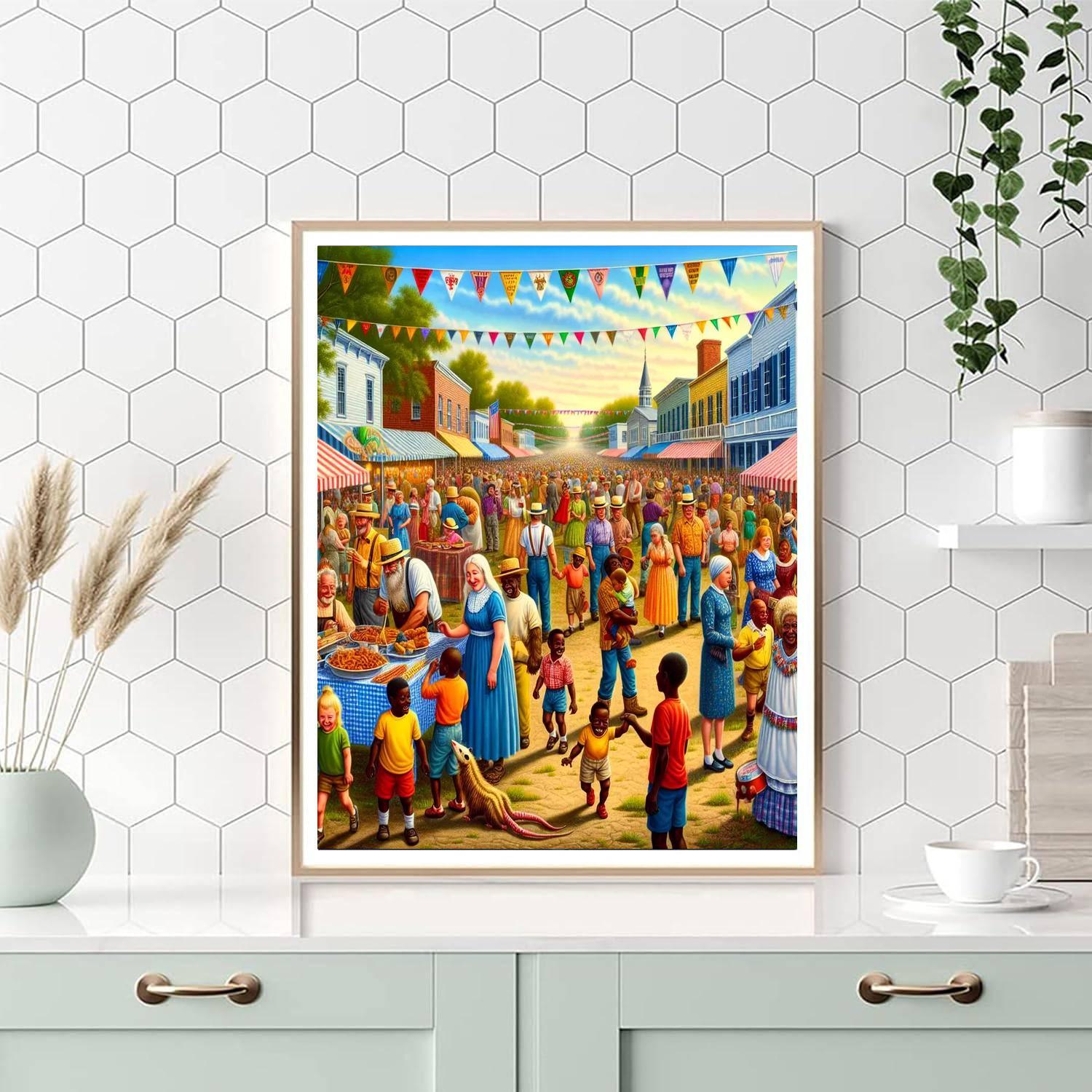 Opossum Festival - Hattiesburg, Mississippi, Usa Paint By Numbers Kits