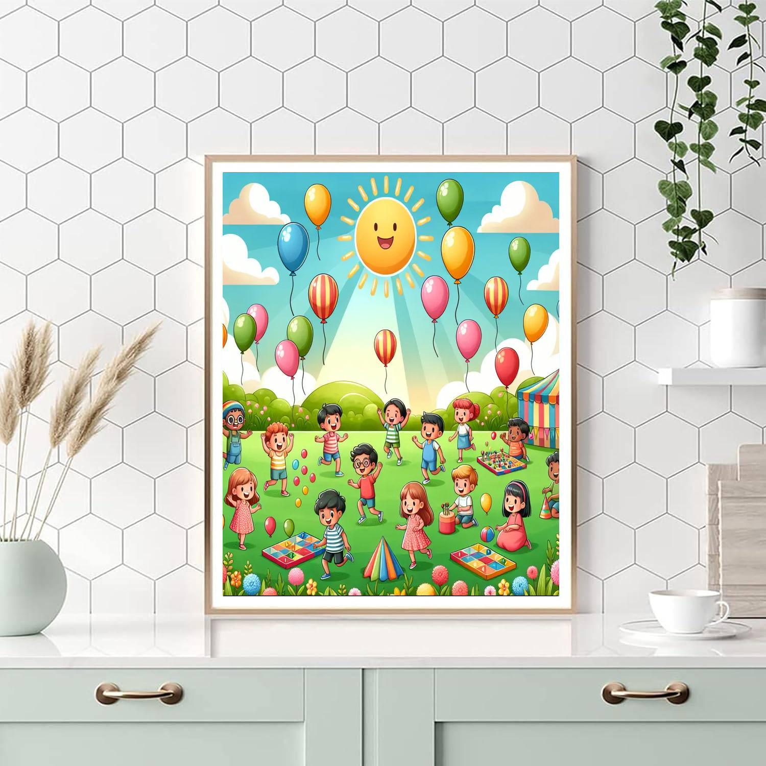 Sunny Balloon Festival Numbered Painting Kits