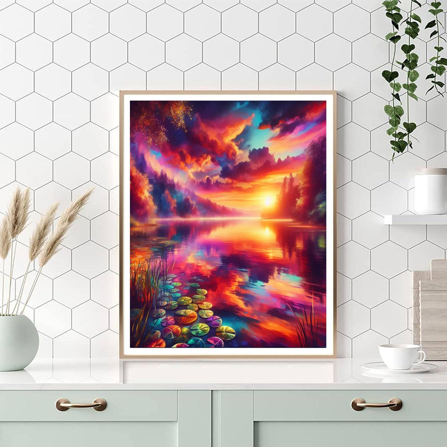 Dazzling Summer Sunset Paint By Number