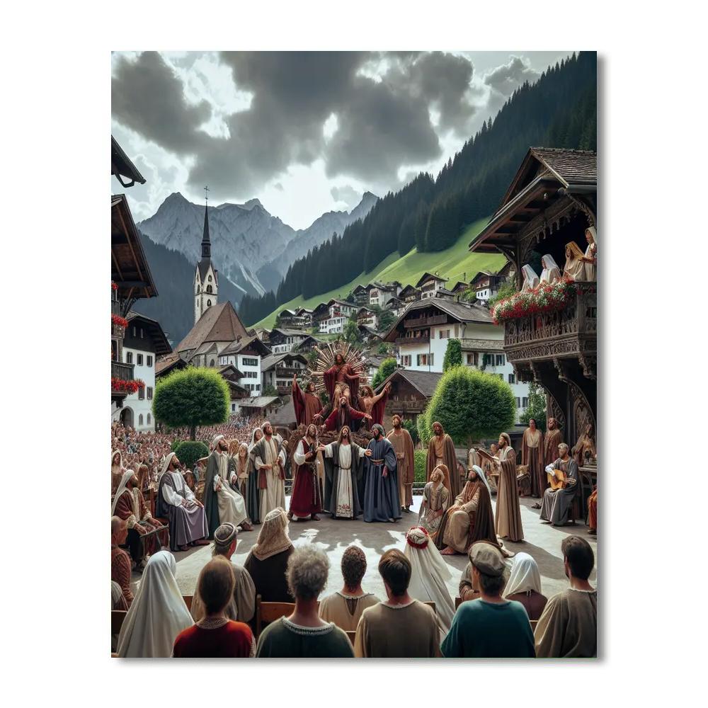 Oberammergau Passion Play Painting Number Kit