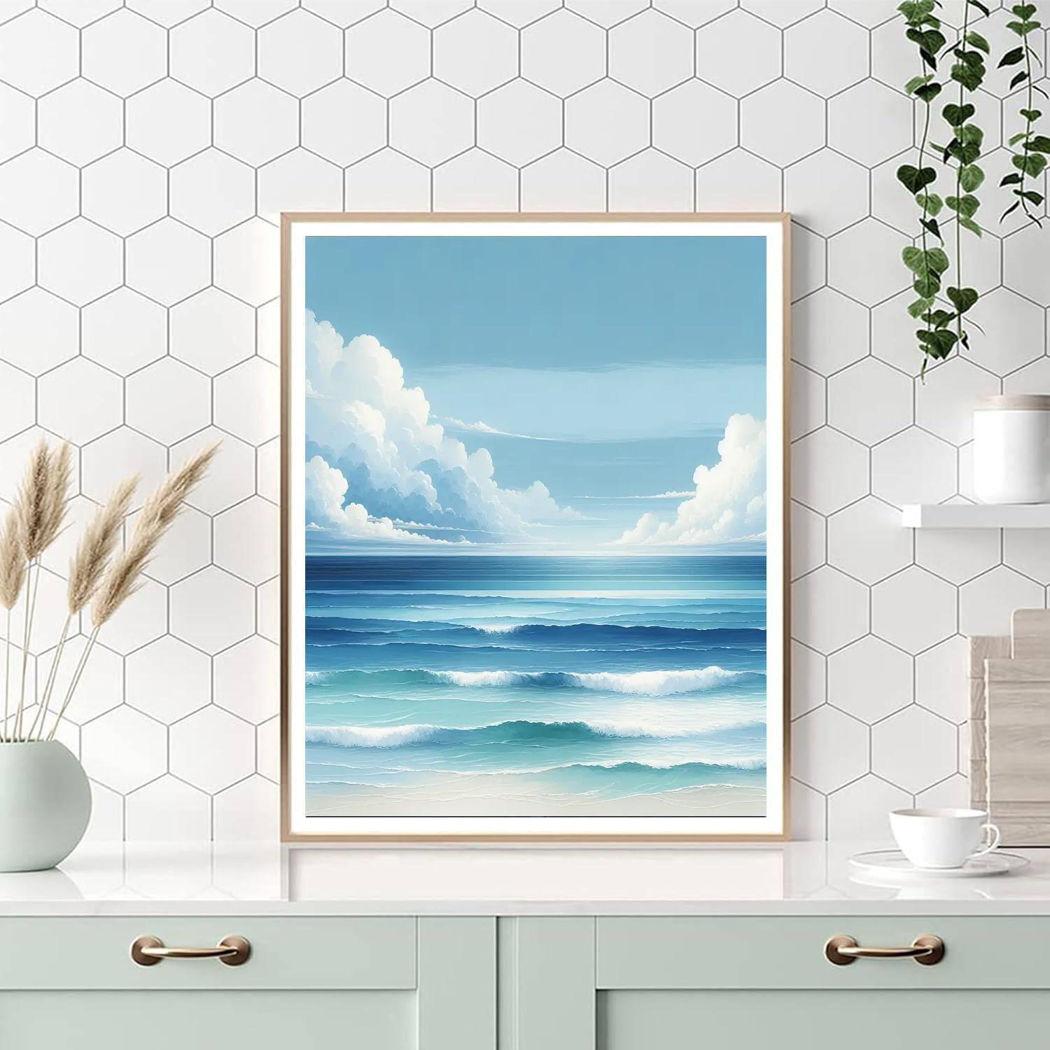 Oceanic Harmony Panorama Painting Number Kit