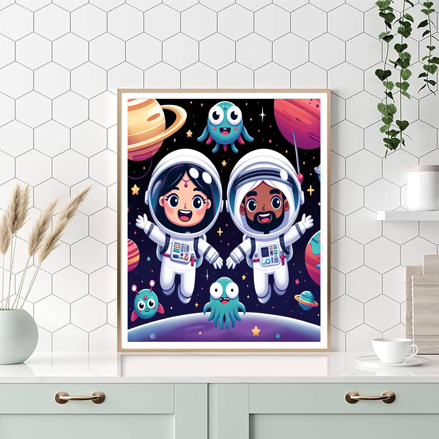 Space Exploration Fun Paint By Numbers