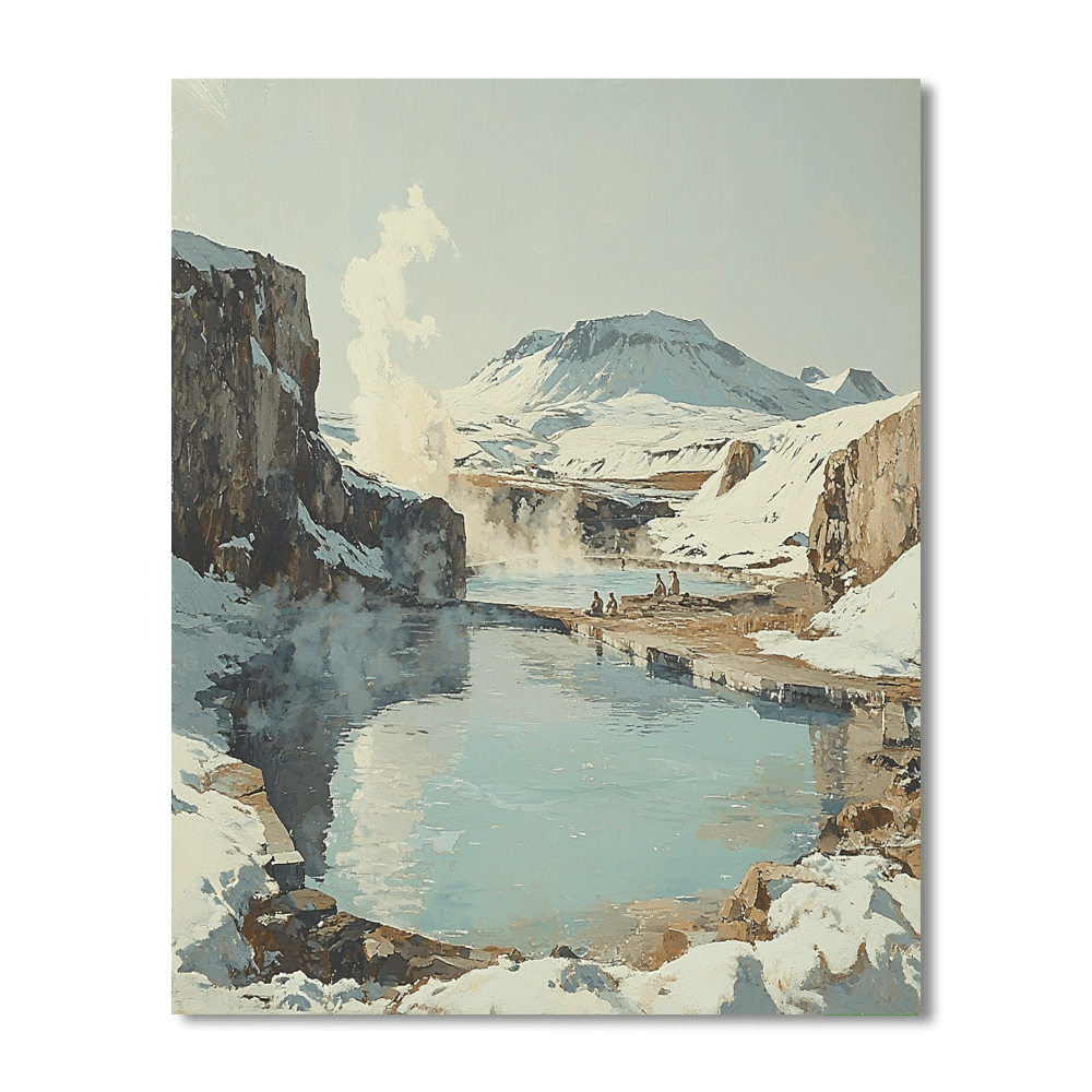 Reykjavik Hot Springs - Iceland DIY Paint By Numbers