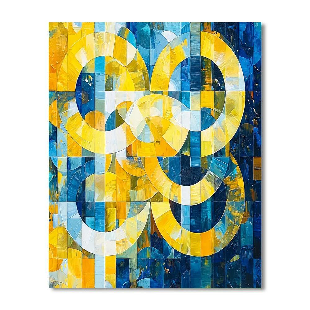 Kazimir Malevich Inspired Celestial Shapes  Numbered Painting Kits