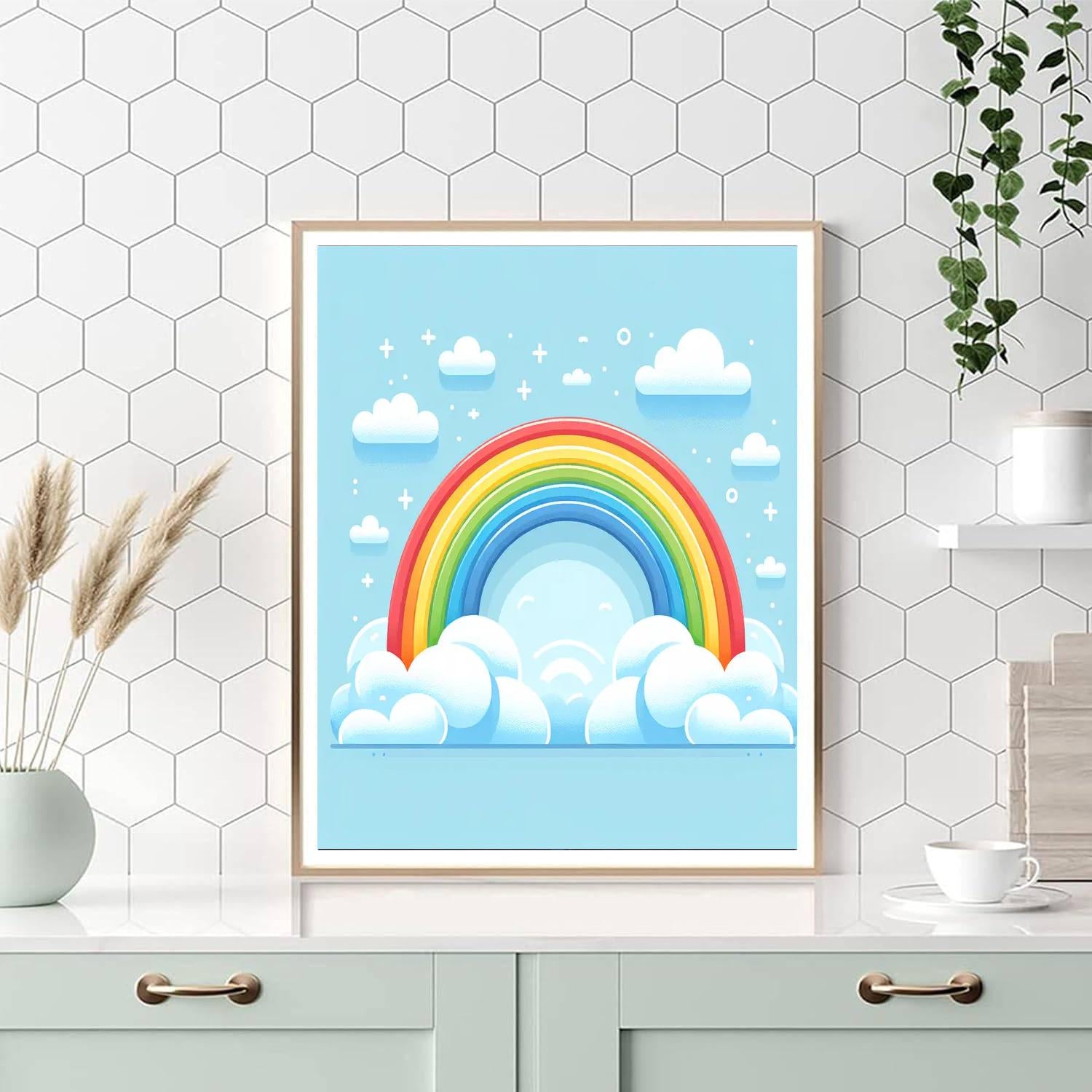 Happy Rainbow Paint By Color