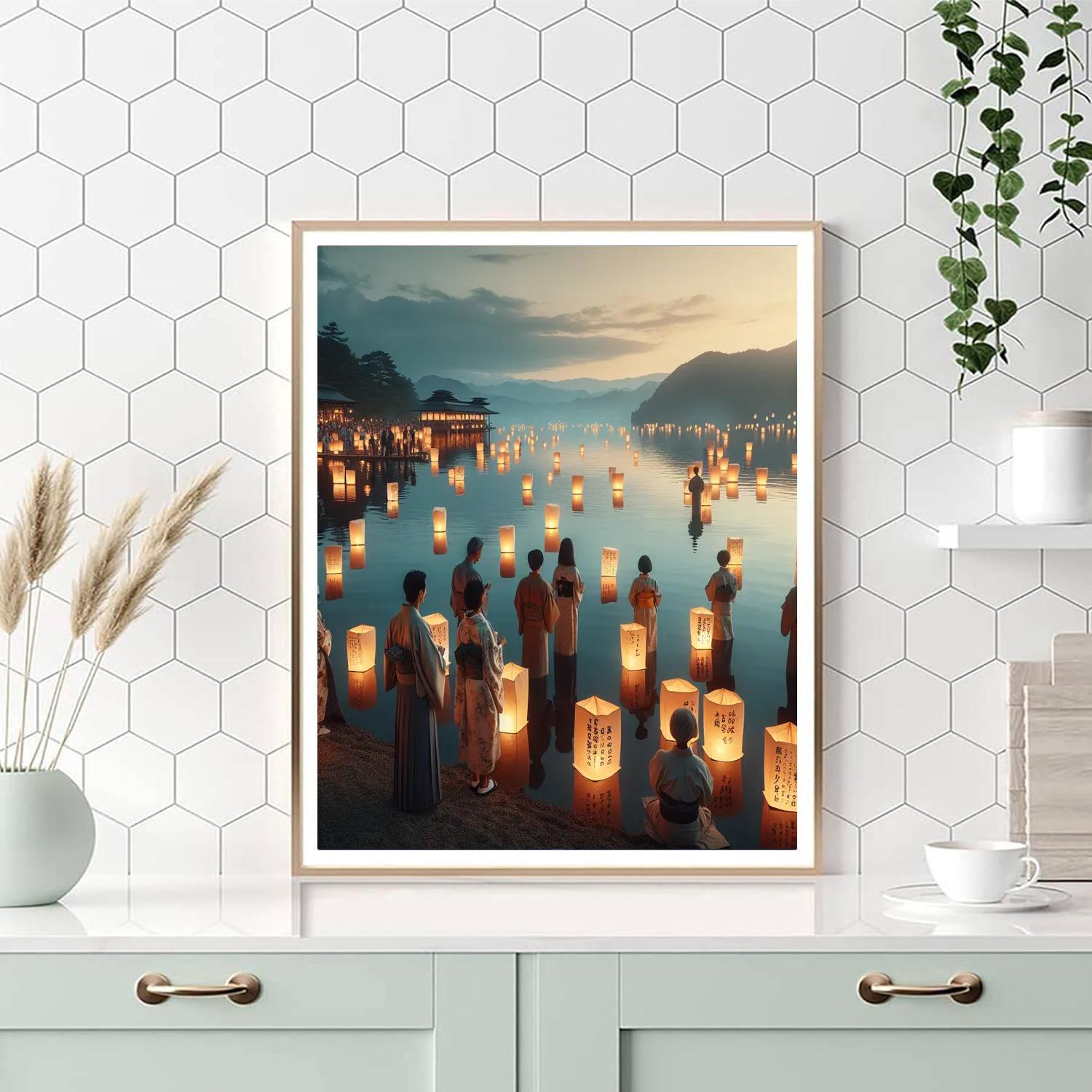 Floating Lantern Festival - Otsu, Japan Paint By Numbers