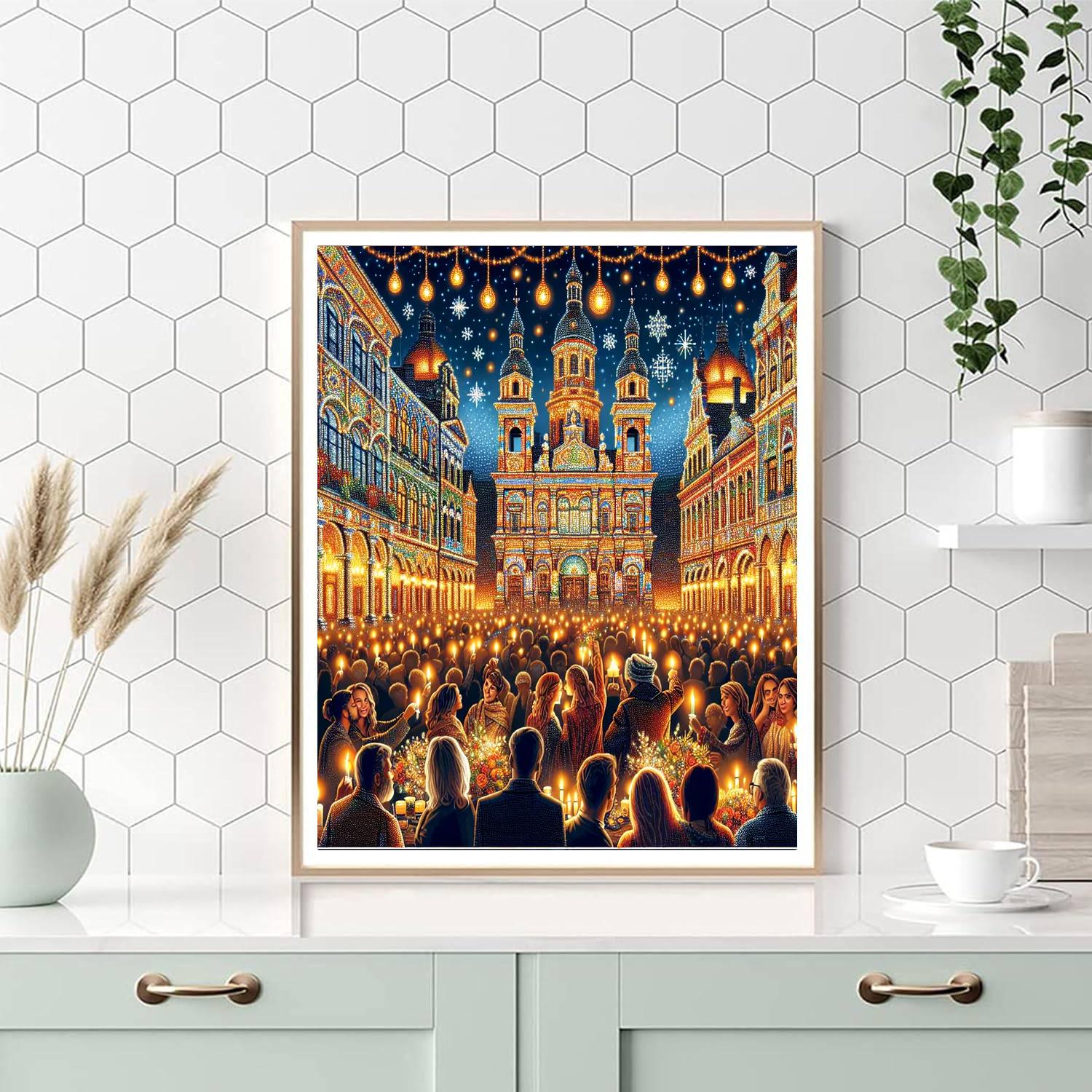 The Festival Of Lights In Lyon Paint By Color