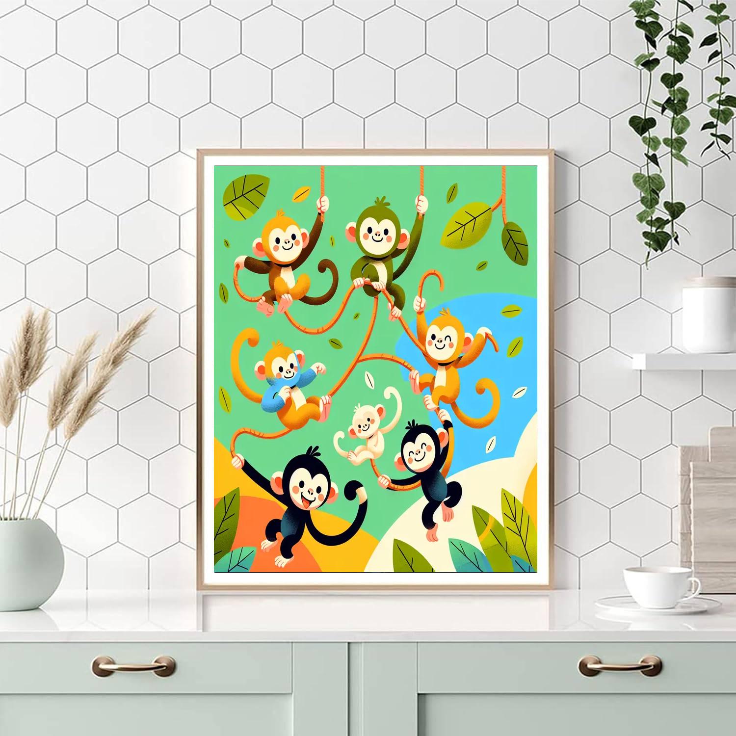 Magical Monkeys Paint By Numbers Kits