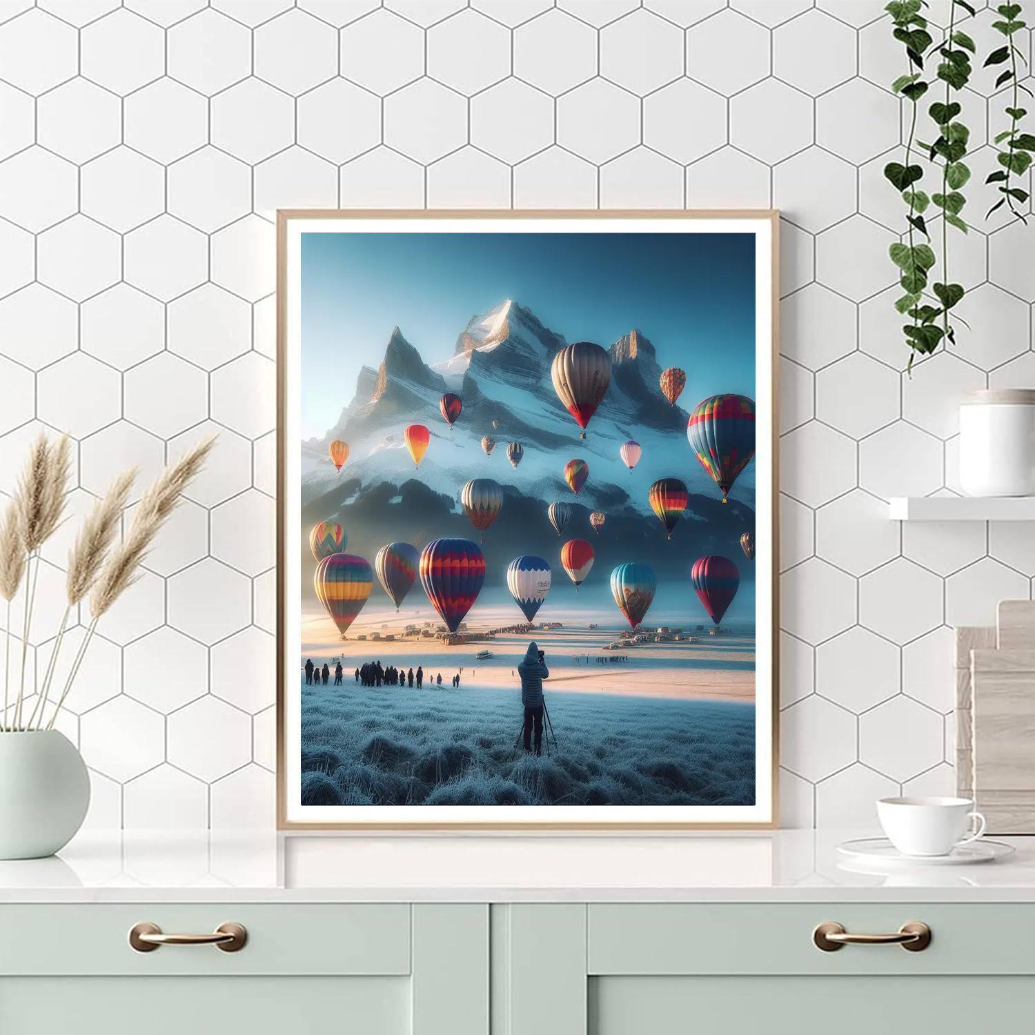 International Hot Air Balloon Festival - Switzerland Numbered Painting Kits