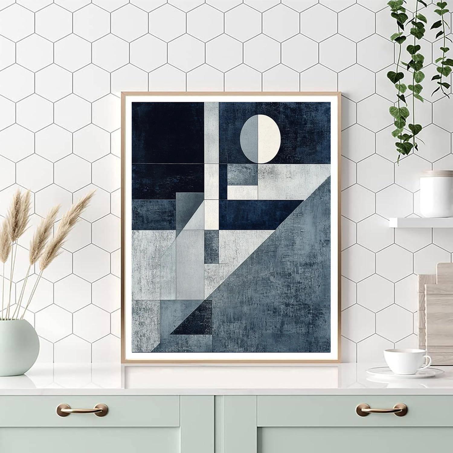 Kazimir Malevich Inspired Conceptual Reflections  Numbered Painting Kits