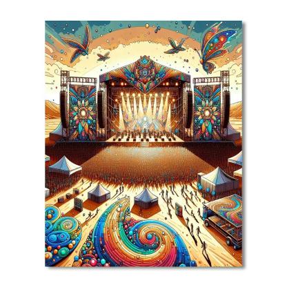 Coachella - United States Number Painting