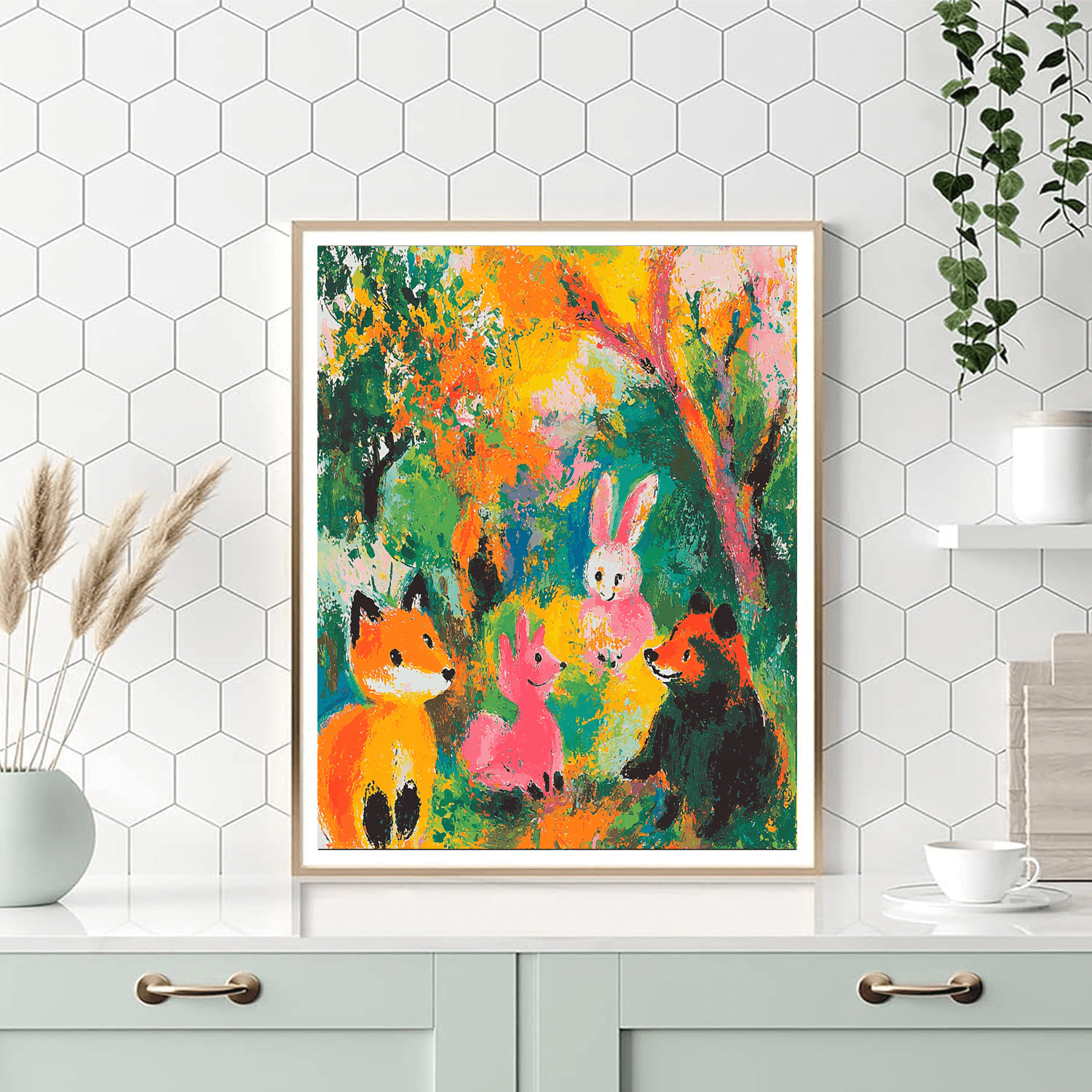 Marc Chagall Inspired Whimsical Animal Friends - DIY Painting By Numbers Kit