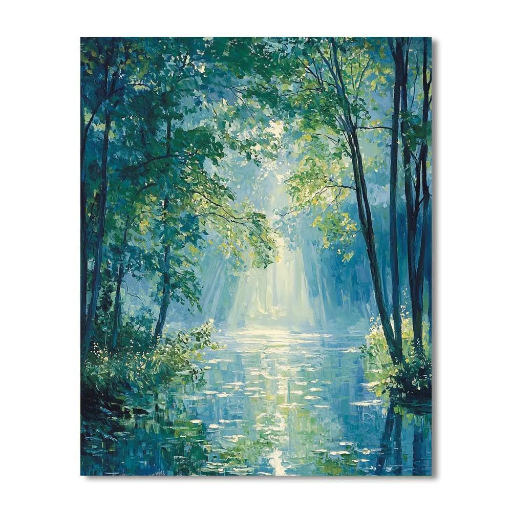 Claude Monet Inspired Enchanted Woodland Dreams  Paint By Numbers Kits