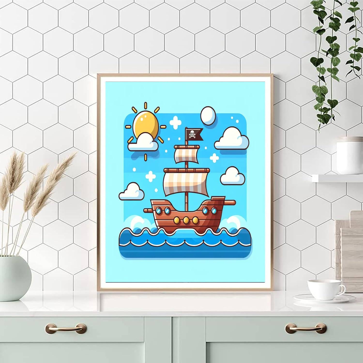 Oceanic Pirate Quest Paint By Numbers Art