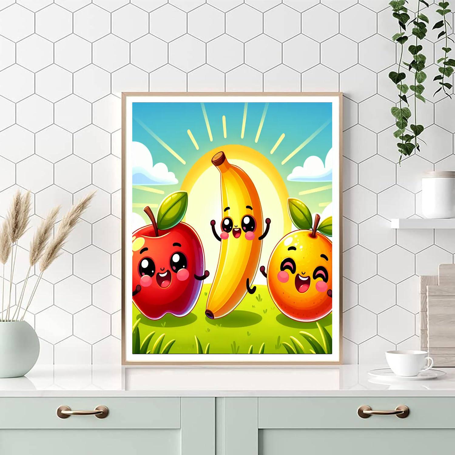 Bouncing Fruit Adventure Painting By Numbers Kit