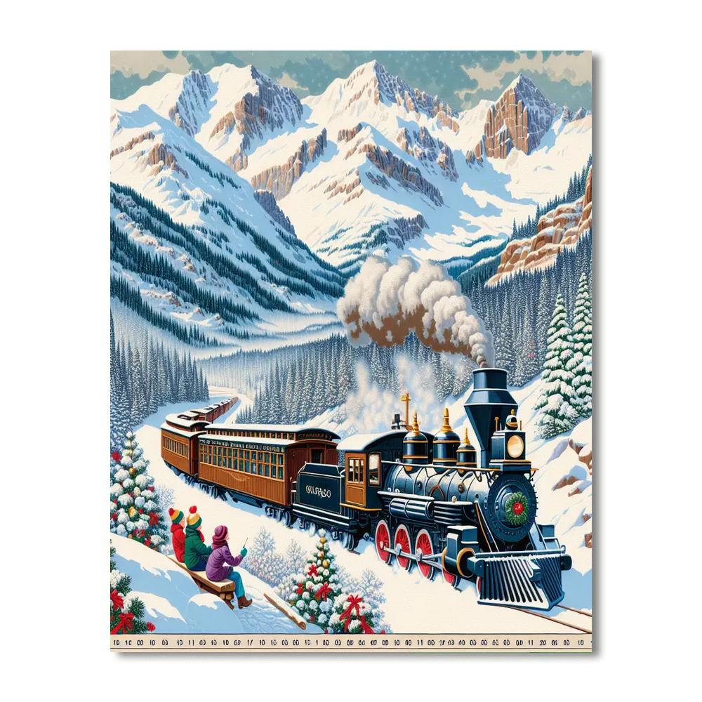 Durango & Silverton Narrow Gauge Railroad Winter Train - Usa Number Painting
