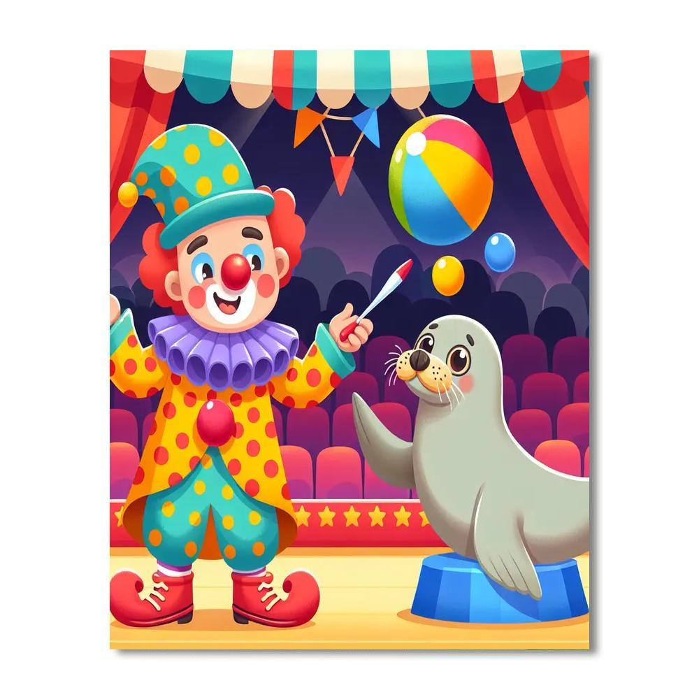 Dreamland Circus Number Painting