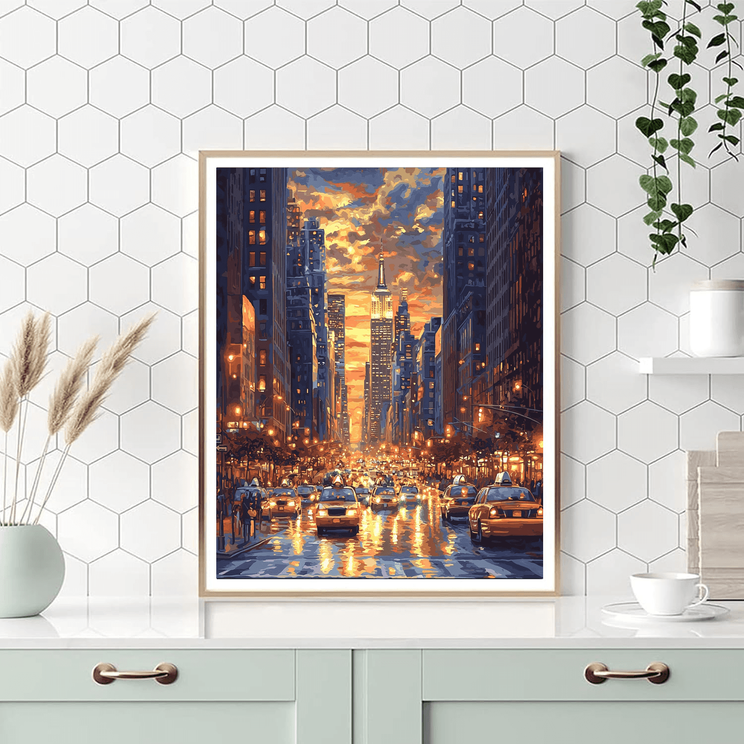 Edward Hopper Inspired Echoes Of The City  Paint By Numbers Art