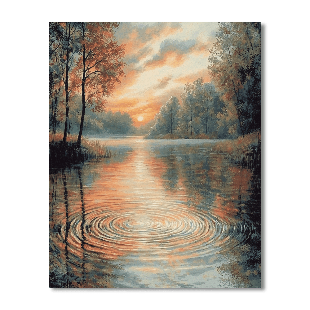 John Constable Inspired Enchanting Evening Reflections  Paint By Numbers