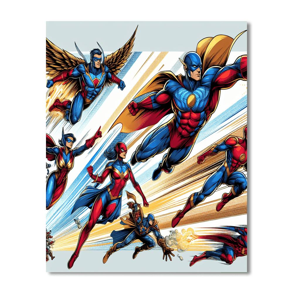 Marvel Heroes DIY Paint By Numbers