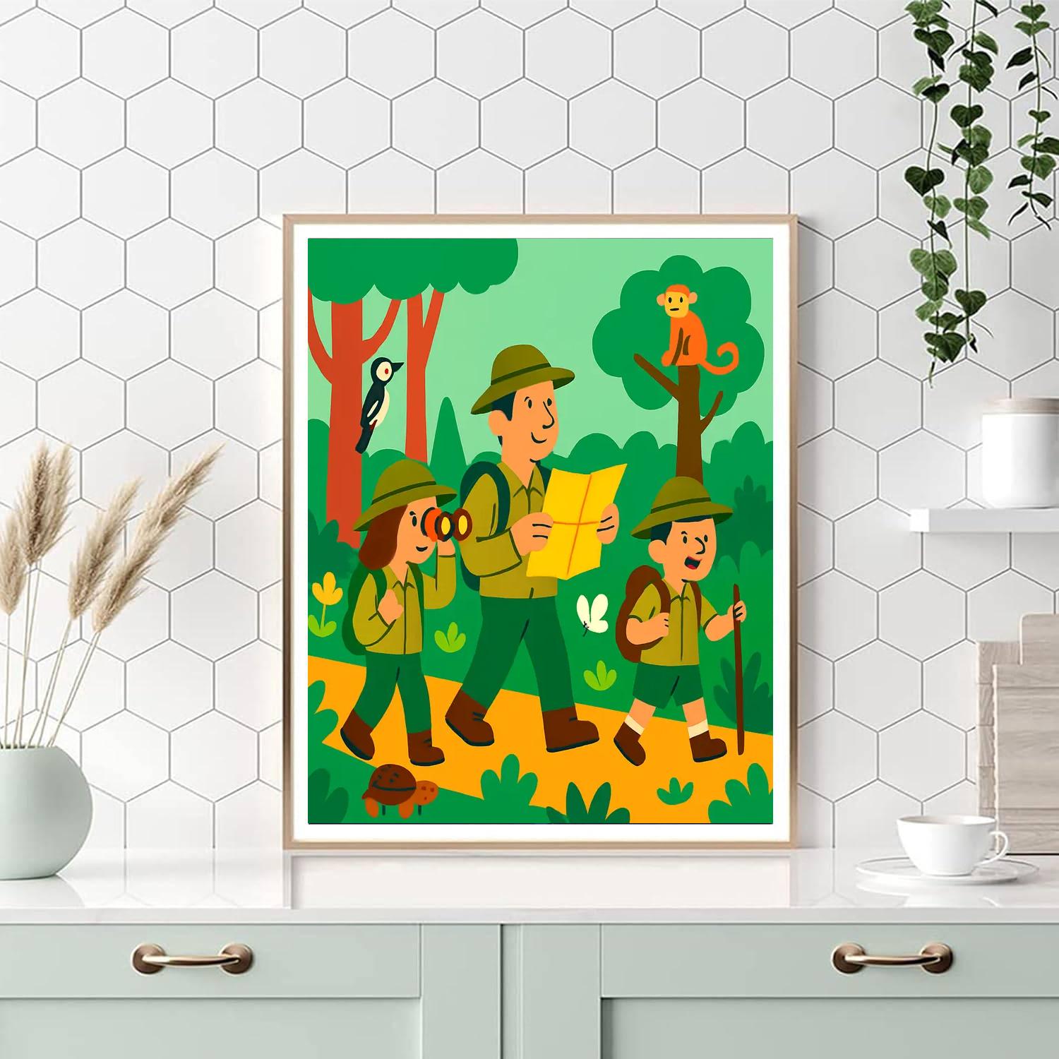 Wilderness Trail Paint By Numbers Art