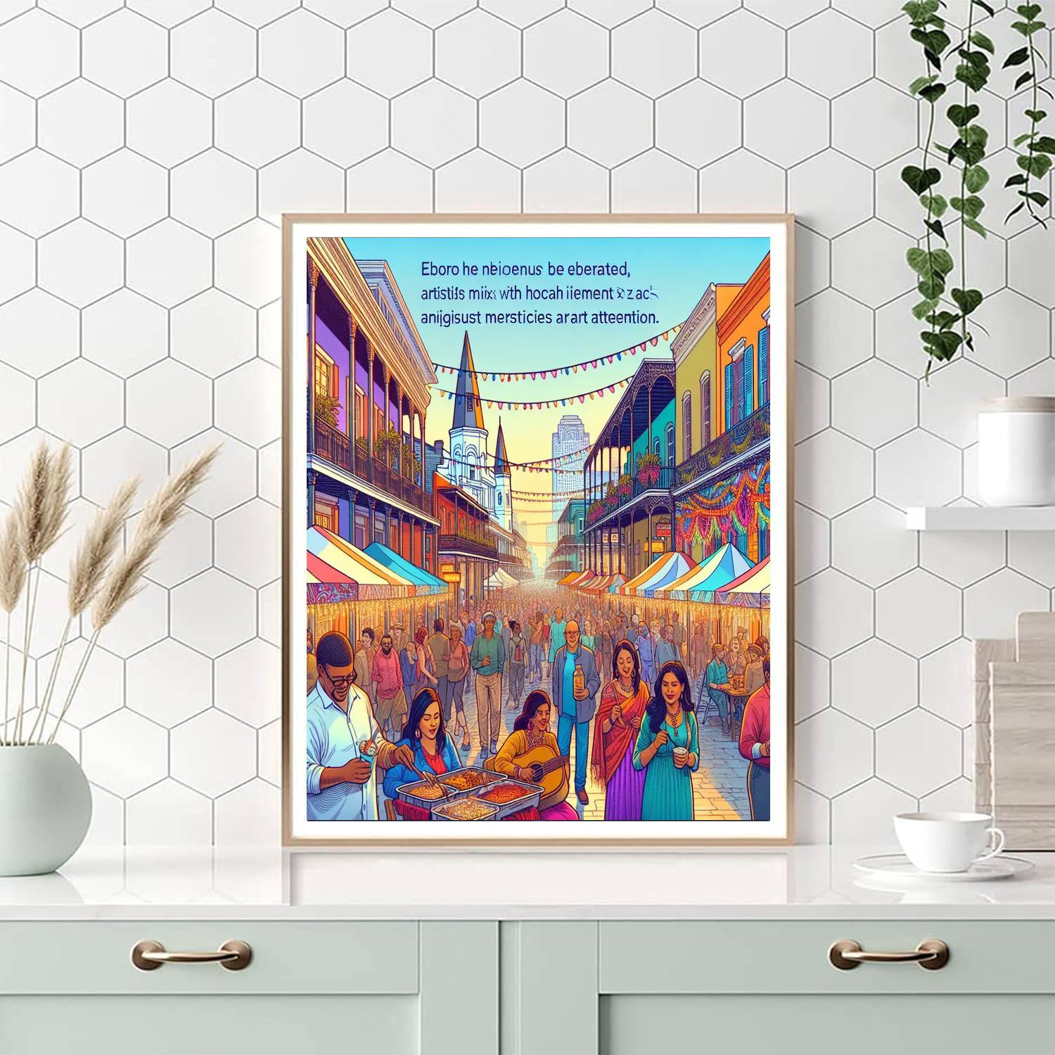 Bourbon Street Festival - Usa Painting By Numbers Kit