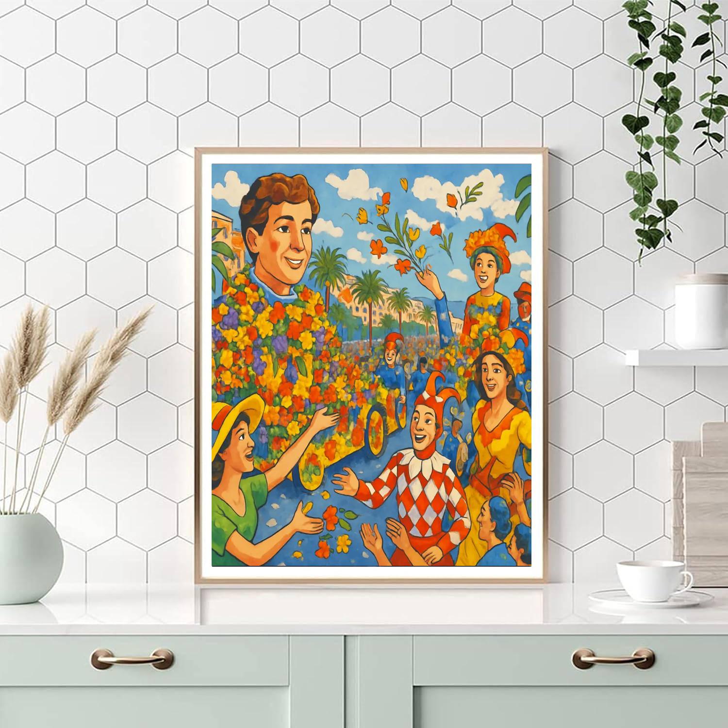 Carnival De Nice - France Painting By Numbers Kit