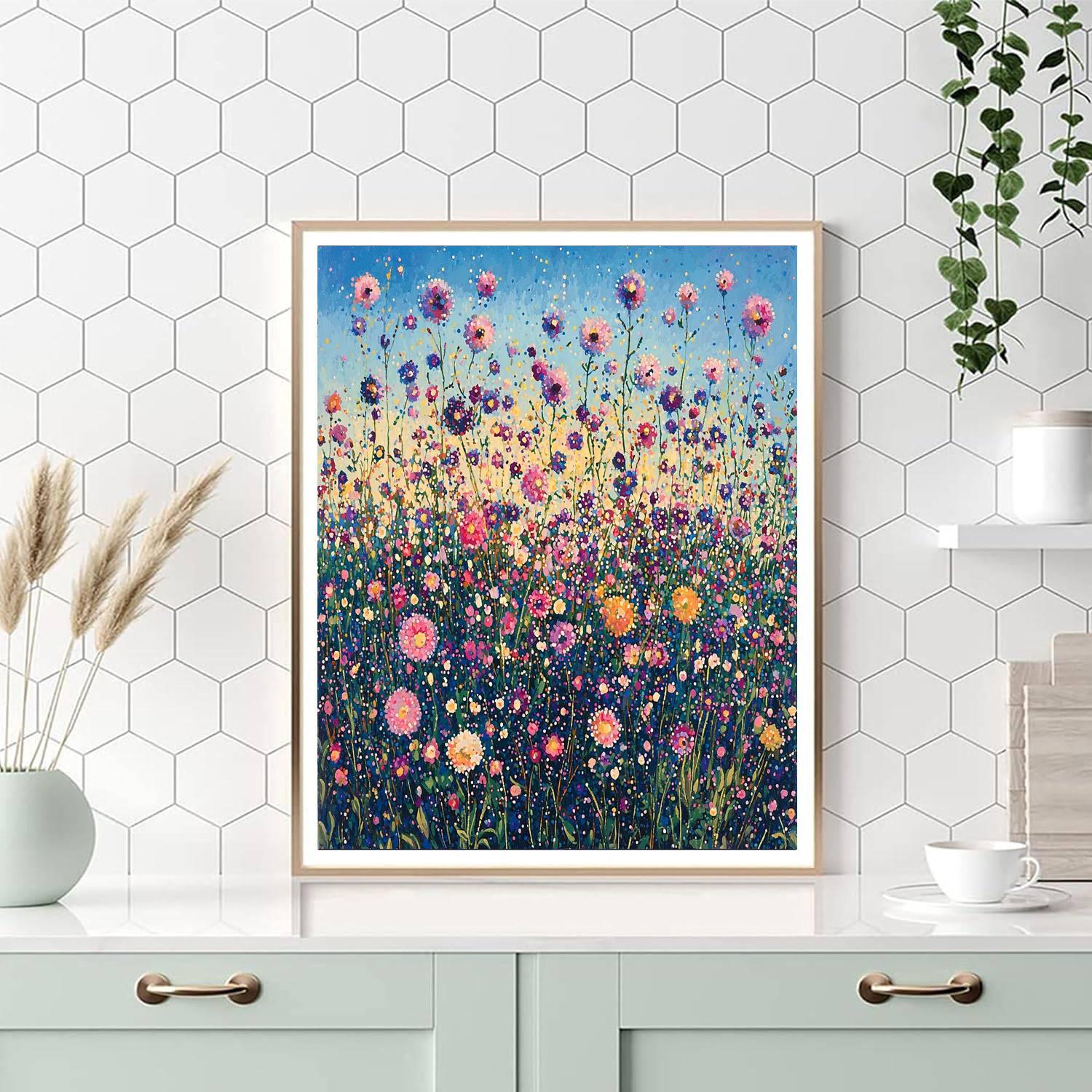 Georges Seurat Inspired Spring Blossom Reverence  Numbered Painting Kits