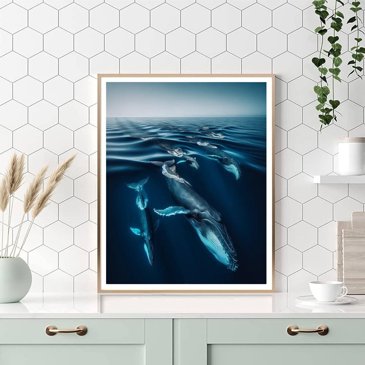 Oceanic Whale Journey Paint By Color