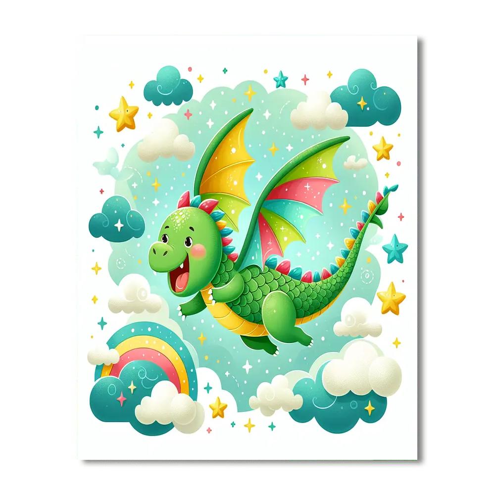 Energetic Dragon Painting By Numbers Kit