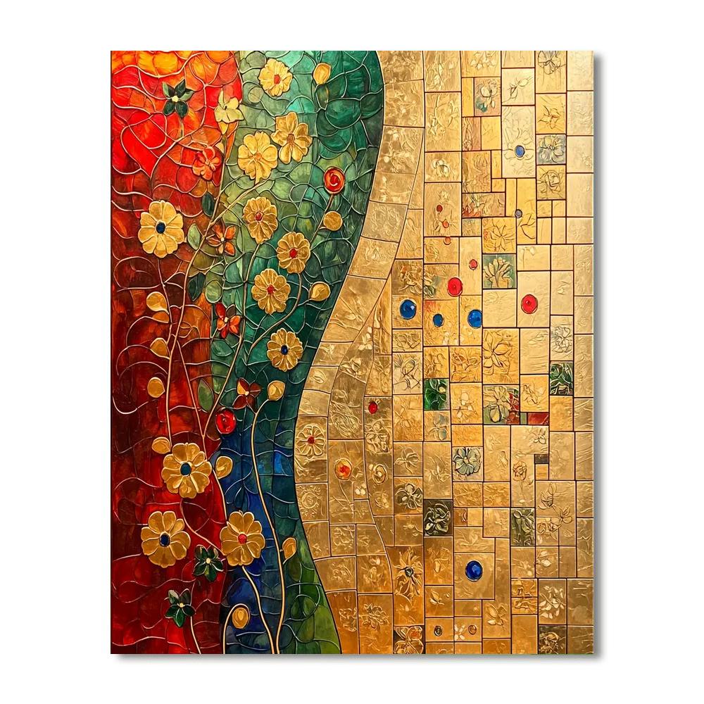 Gustav Klimt Inspired Eternal Seasons Composition  Paint By Numbers Art
