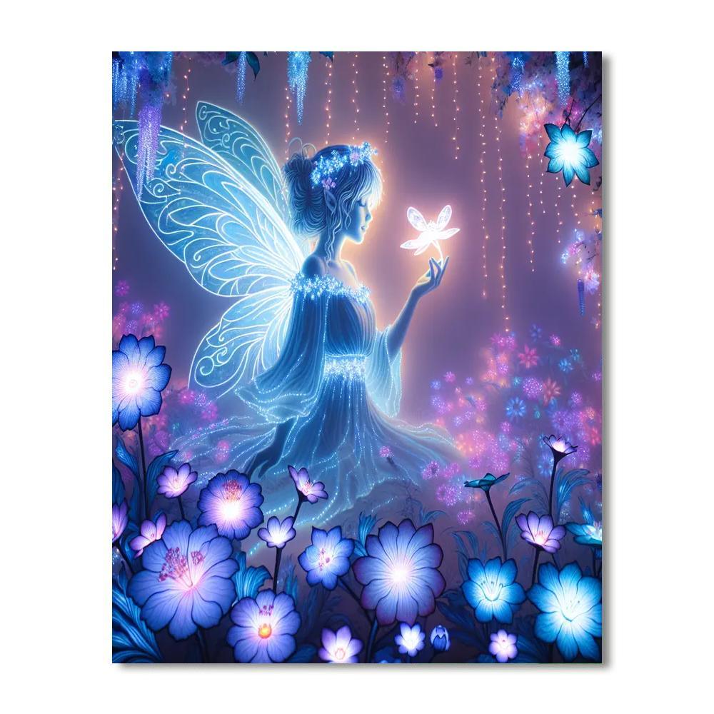 Mystical Fairy Glow-in-the-dark Garden Paint By Numbers Art