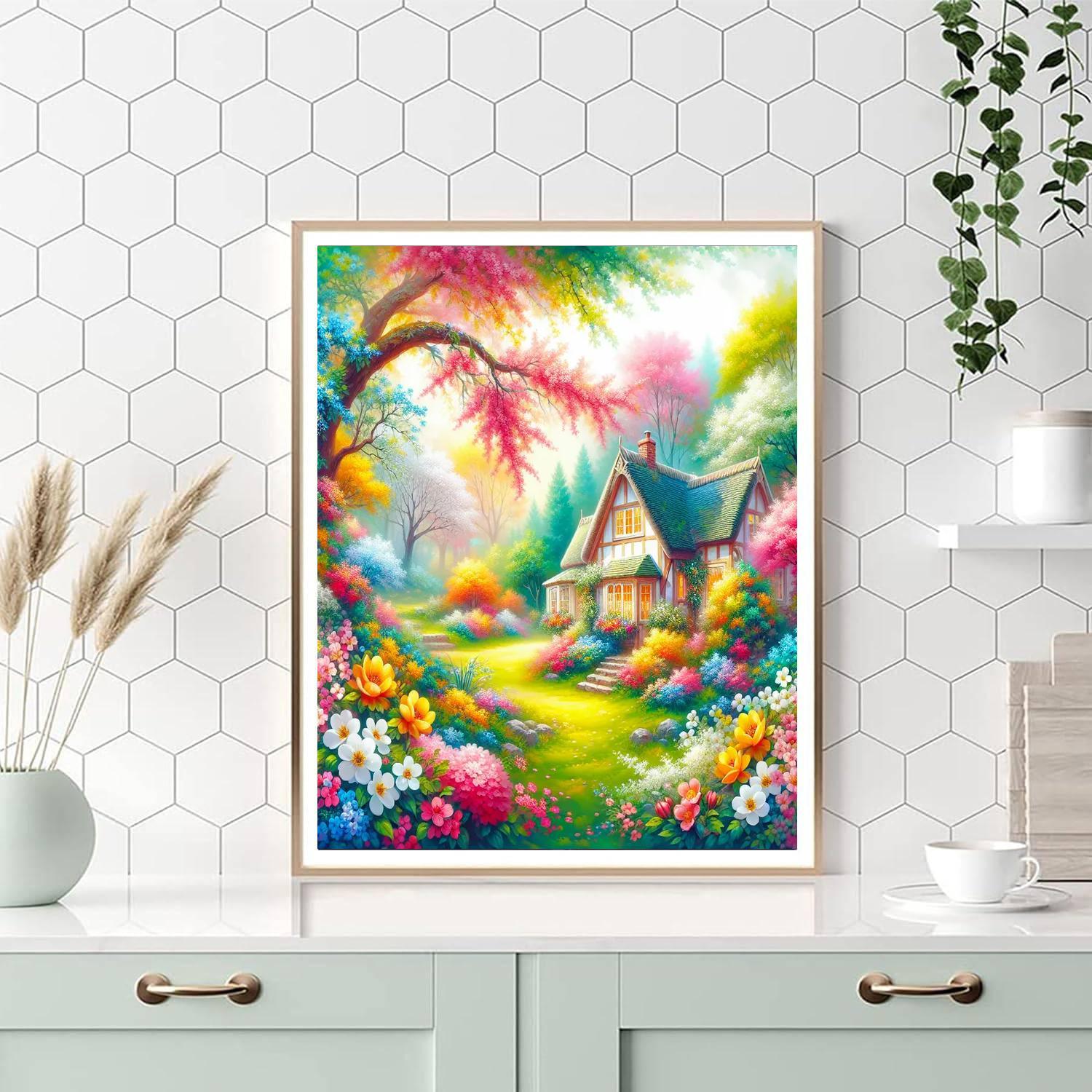 Spring Cottage Charm Paint By Color