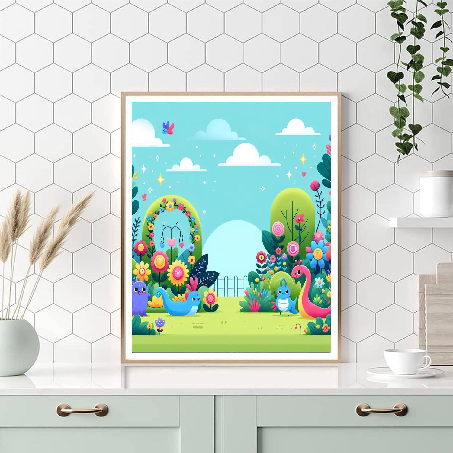Magic Garden Hideaway Paint By Numbers Art
