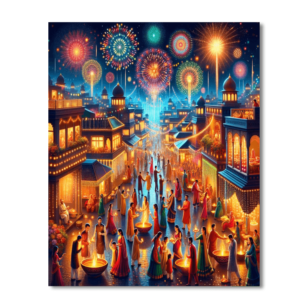 Diwali Festival Of Lights - India Paint By Color