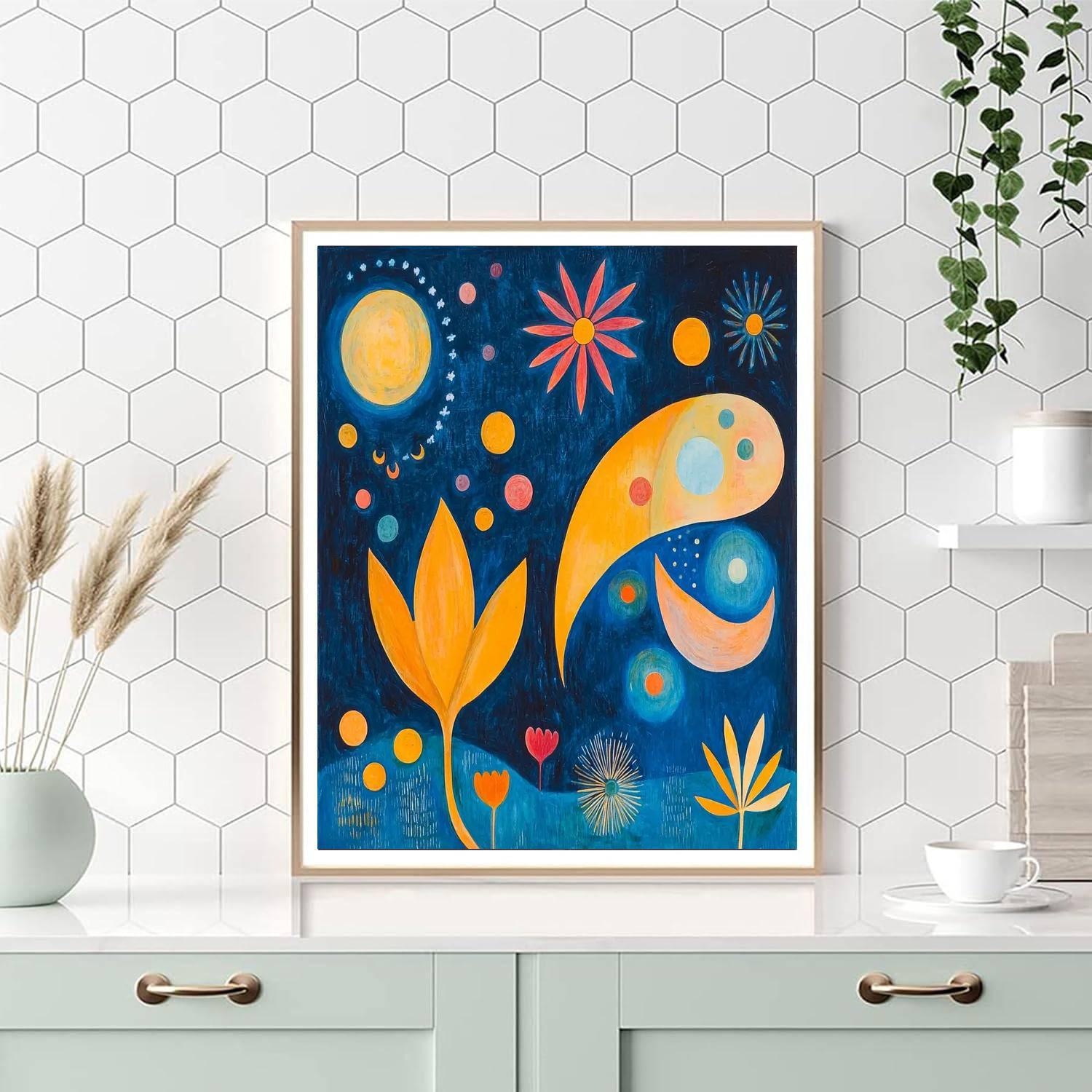 Joan Miró Inspired Surreal Radiance  Numbered Painting Kits