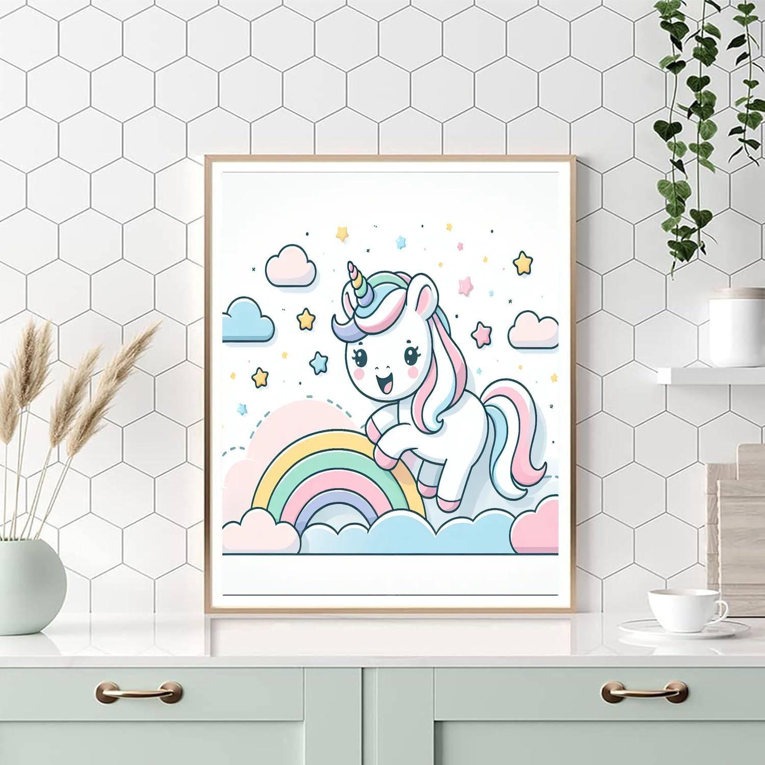 Playful Unicorn Dream Numbered Painting Kits