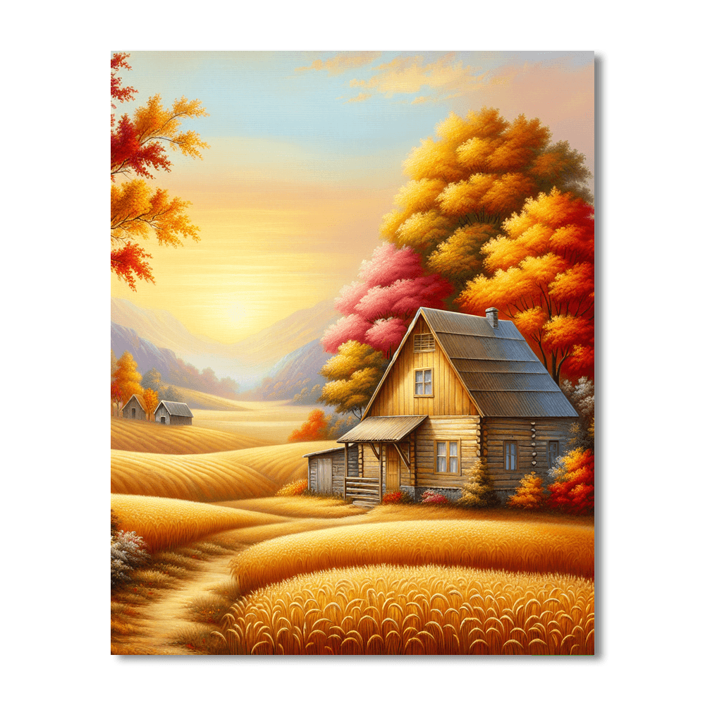 Charming Farmhouse Autumn Paint By Number