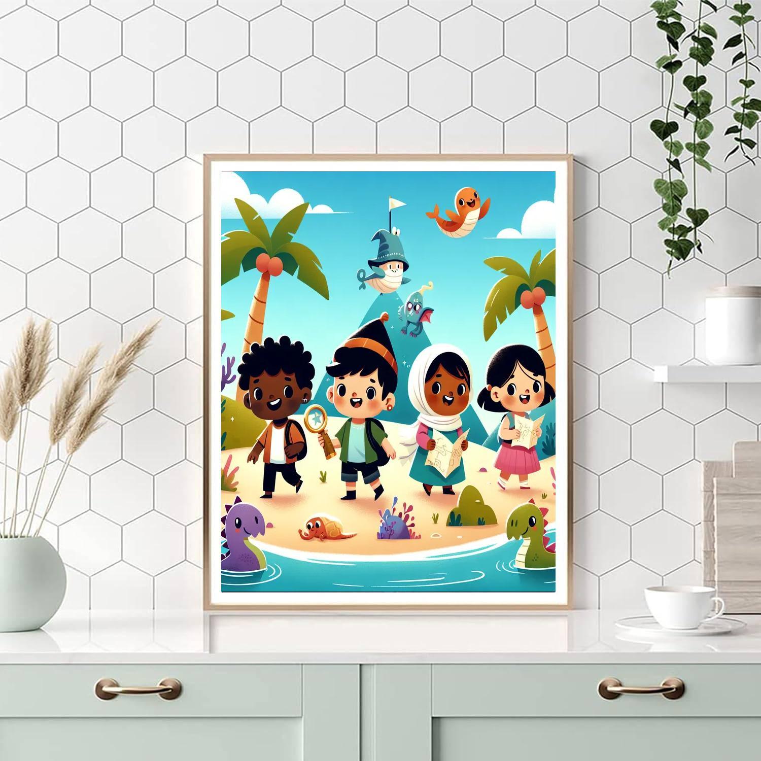 Magical Adventure Island Paint By Numbers
