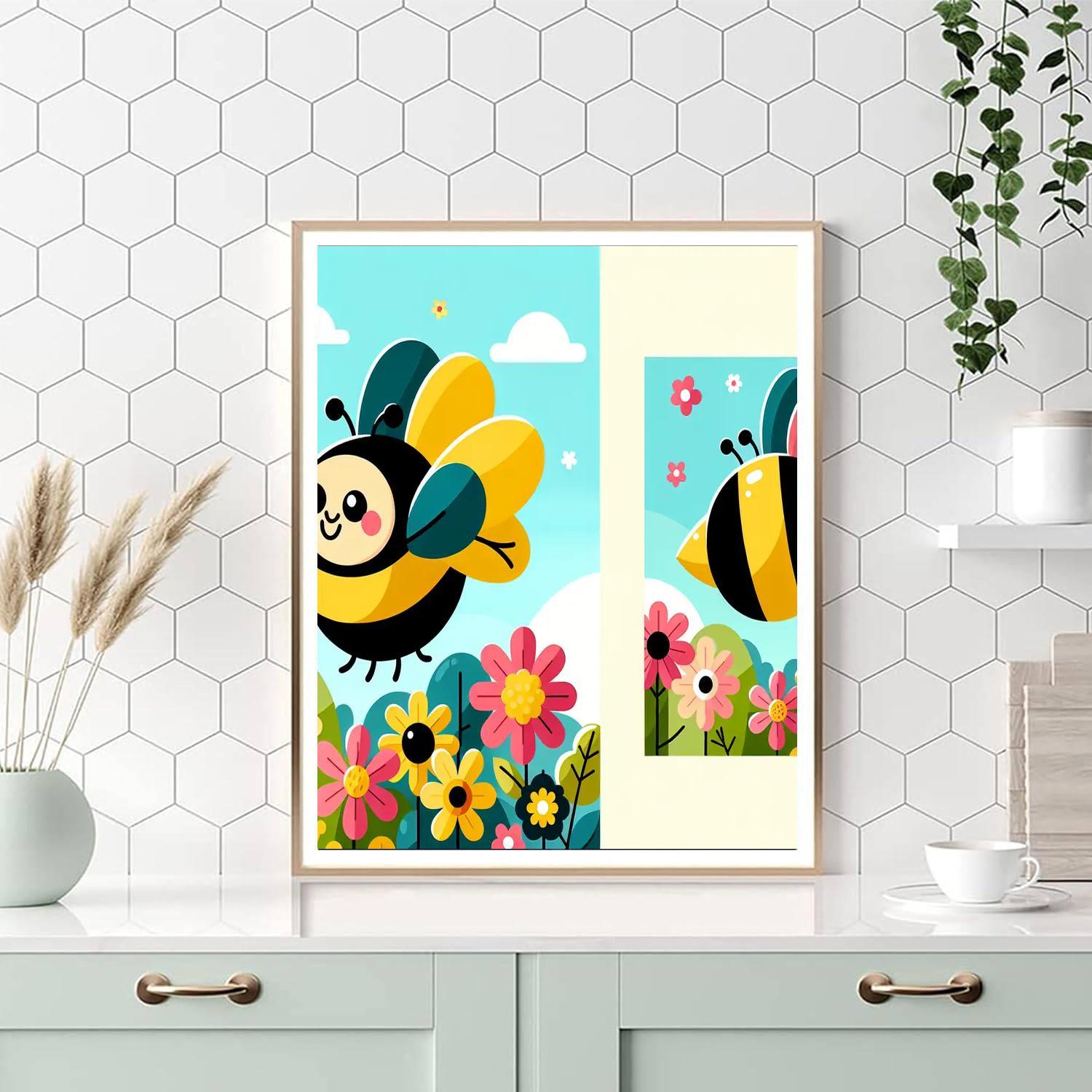 Bouncing Bumblebee Numbered Painting Kits