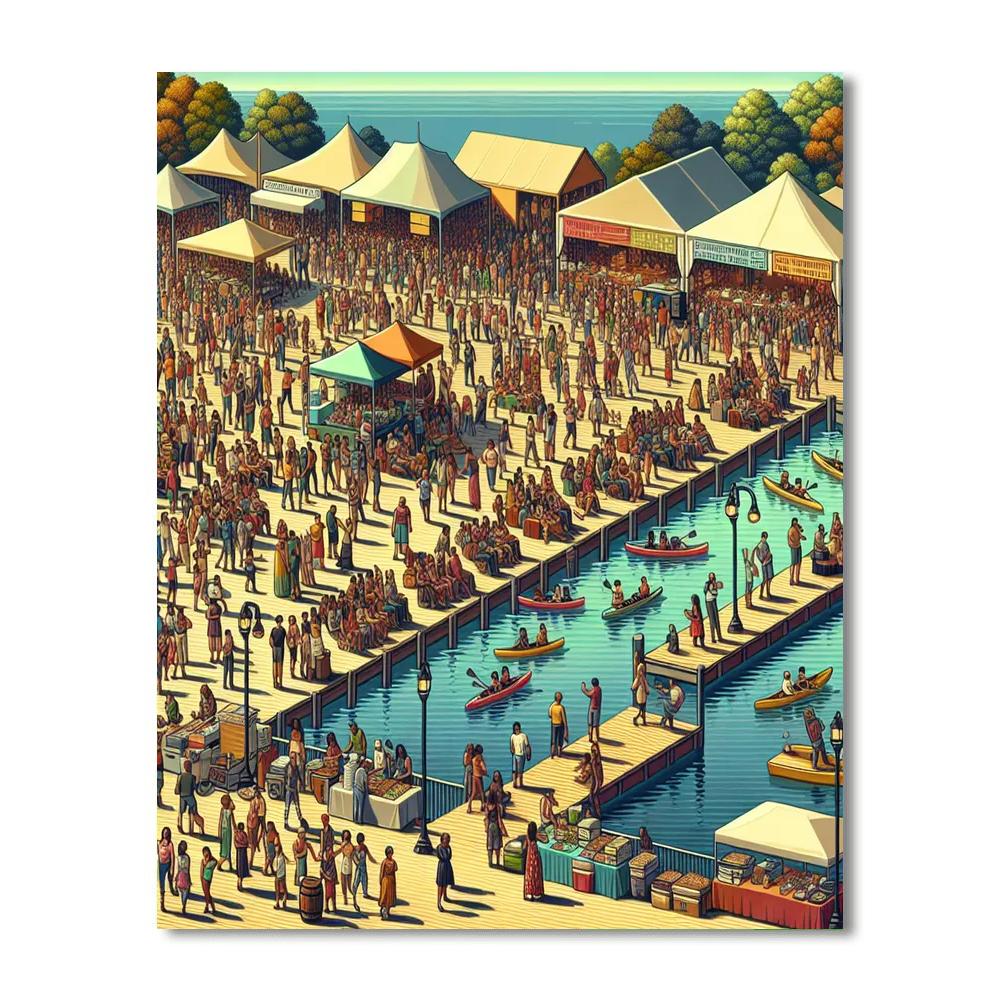 Kingston Waterfront Festival Paint By Numbers Art