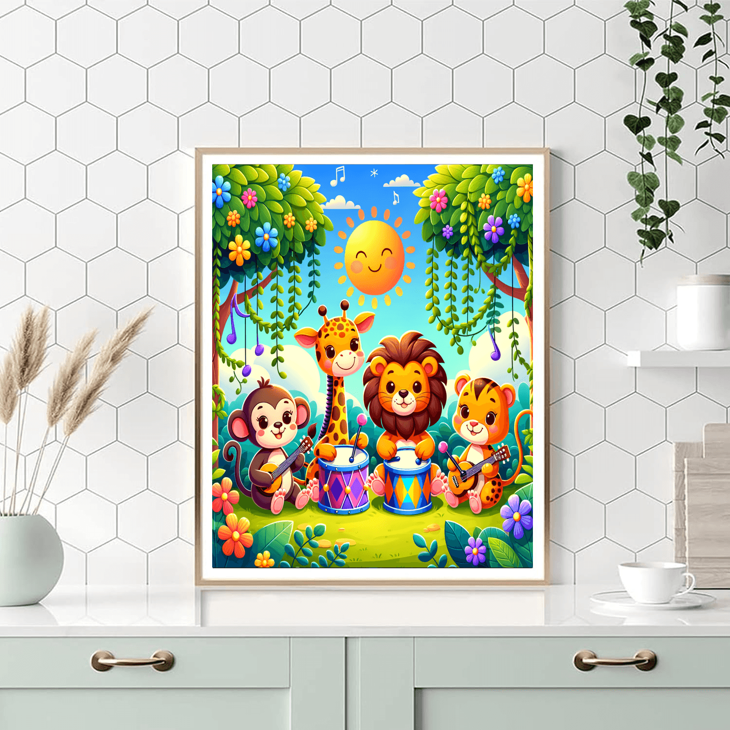 Jolly Jungle Jam Number Painting